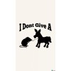 I Don't Give A Rats Ass Vinyl Bumper Decal 5”