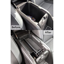 EDBETOS Center Console Organizer Tray Compatible with Chevy Colorado GMC Canyon Accessories 2015 2016 2017 2018 2019 2020 2021 2022 Armrest Secondary Storage Glove Box, Black
