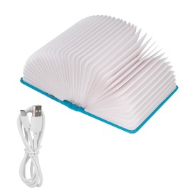 8LED RGB Booklight USB Charging Foldable Book Light Desk Lamp Decorative Night LightBlue