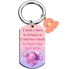 isiyu Stocking tuffers Octopus Gag Gifts for Woman Man Cute Funny Gift for Best Friend Adult Sisters Octopus Lovers Bestie Anniversary Presents for Wife Girlfriend Husband Birthday for Friend BFF