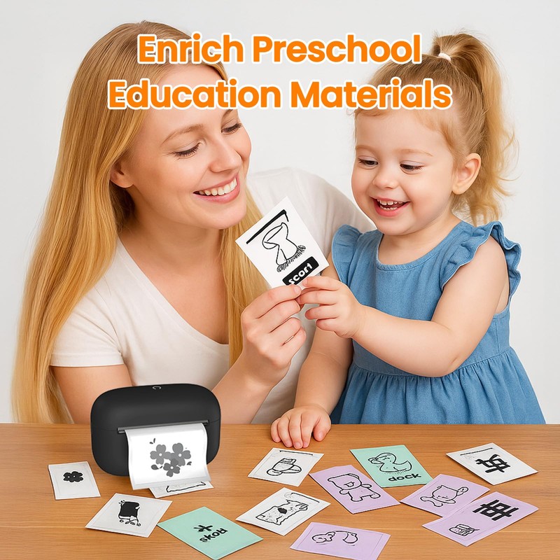 NULLTONEX NULLTONEX Label Maker Machine with Tape: Portable Sticker Printer,