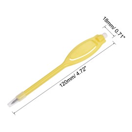 PATIKIL Golf Scoring Pencils with Eraser, 10 Pack Oval Clip Plastic 2H Marker Pens for Sport Games Meeting, Yellow