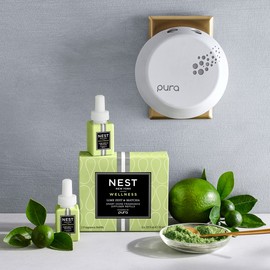 NEST Fragrances Lime Zest & Matcha, Smart Home Fragrance Diffuser Refill, Set of 2, 6 Fl Oz