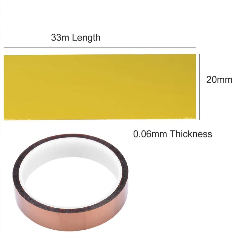 Yoidesu * 0.06mm 250-300 ℃ Cinta térmica Cinta Kapton, Cinta