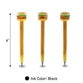 Planet Pens Cheeseburger Novelty Pen - Cute Fun & Unique Kids & Adults Office Supplies Ballpoint Pen Colorful Fast Food Writing Pen Instrument For Cool Stationery School, Office Desk Decor Accessories