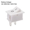 uxcell SPST 2 Position On/Off 2Pin Boat Rocker Switch Toggle