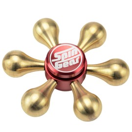 Spin Gear Torque Bar Hand Spinner (2-Blade Type) (FS12 Aluminum Red x Gold)