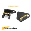 REARACE 2'' Footpeg Lowering Mounts Fit for DR650 1996-2025