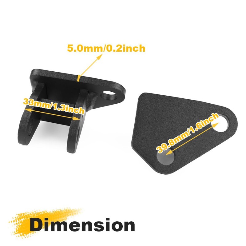 REARACE 2'' Footpeg Lowering Mounts Fit for DR650 1996-2025