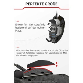 HOTLINEGAMES 3.0 2X Sets Glides / Mouse Glides / Replacement Mouse Feet for Razer DeathAdder, Includes Cleaning Pads, Tweezers