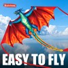 Fire Dragon Beach Kite for Adults, Easy to Fly Kite