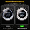 Kewucn 2 PCS Bling Crystal Double Rhinestone Car Engine Start