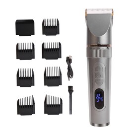 FRCOLOR Trimmer Set for Men Beard Grooming Kit USB Charging Led Display Precision Blades Shaving Scissors Barber Supplies for Dad Husband Boyfriend