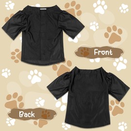 GraduatePro Conjunto de Birrete y Toga de graduación para Perro - Tejido de Punto Ajustable con Borla Dorada, 3 Tallas (P/M/L) para Perros pequeños y Gatos hasta Perros medianos, Traje Formal Lavable