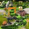 iHaHa Dinosaur Toys Race Car Track，Dinosaur Toys Toys 1-3 3-5，6