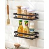 Baffect Metal Spice Rack Wall Mount Floating Shelves 2 Pack