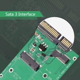 Yolando M.2 NGFF B/B+M KEY and/or mSATA SSD Hard Drive to SATA III 3 Board Adapter Card