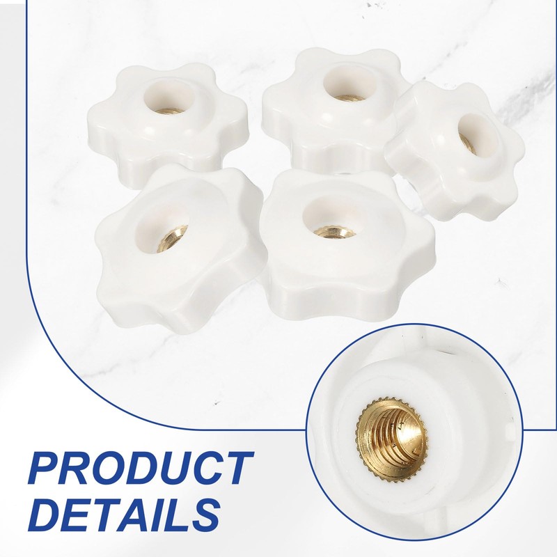 PATIKIL M8 x 38mm Thread Clamping Nuts, 4 Pcs 6