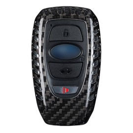 T-carbon for Subaru Key Fob Cover,Real Carbon Fiber Key Fob Protector for Subaru BRZ XV OutbackForester Ascent Crosstrek WRX Legacy Key Fob Case,Black FSA-black