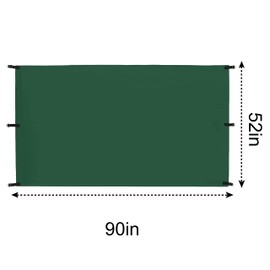 ABCCANOPY 52"X90" Swing Set Replacement Tarp for Playgrounds, Shade Screens (Green)