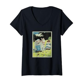Womens Raggedy Ann, Andy and the Camel with Wrinkled Knees V-Neck T-Shirt