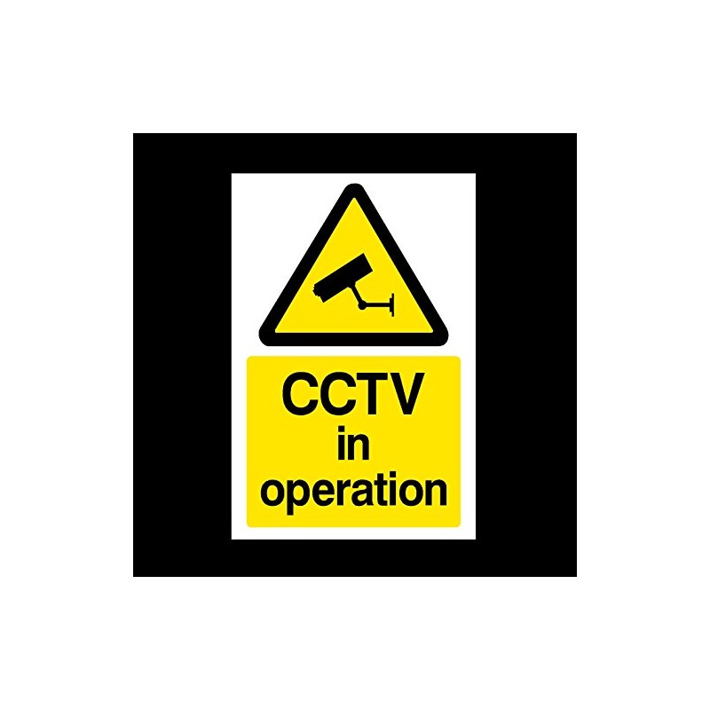 CCTV in Operation Plastic Sign - Security, Camera, Closed Circuit