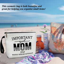 Mom Bag Mom Purse, Mom Makeup Bag, Mama Bag Mommy Bag Mom Stuff, Mom Gifts from Daughter, Birthday Gifts for Women, Cosmetic Bag Zipper Travel Organizer Toiletry Pouch -043