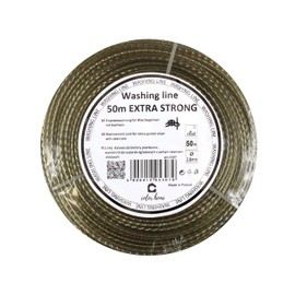 Colorhome Clothesline Clothes Line Stretch Free Weather-Resistant Heavy Duty with Steel Insert 50 m Diameter 2.8 mm