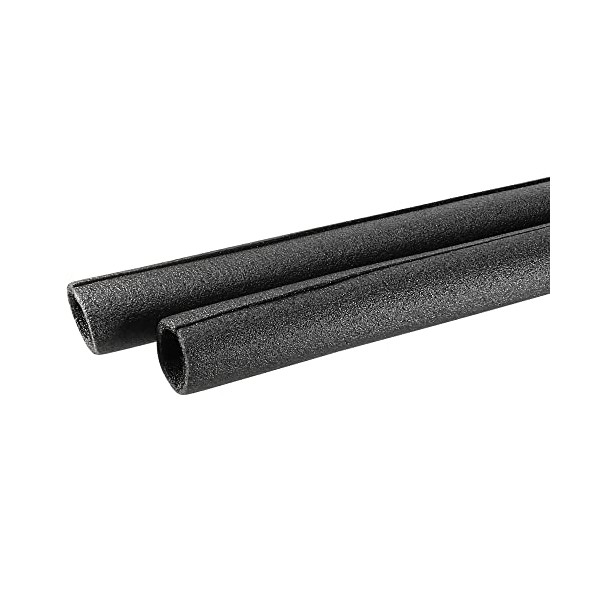 sourcing map Foam Tube Sponge Protective Sleeve Heat Preservation Black