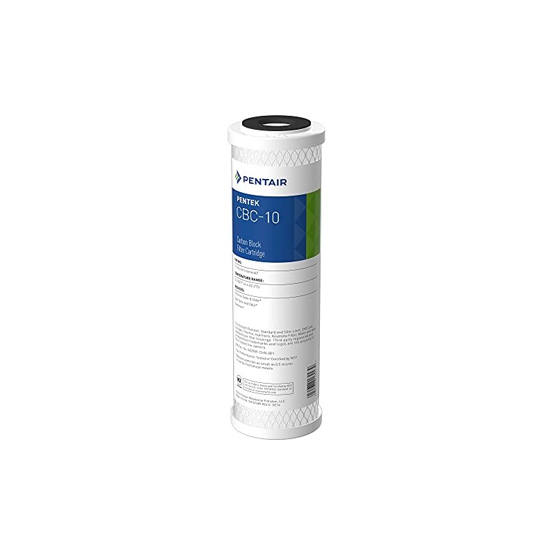 Pentair Pentek CBC-10 Carbon Water Filter, 10-Inch, Under Sink Carbon