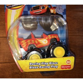 Fisher-Price Blaze and the Monster Machines Racing Flag Blaze Die-Cast Toy Vehicle New