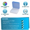 Camlab Plastics RTP/72101-B Storage Box, 100 Place, Polypropylene, Blue