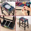 Bifaunvogel Bar Stool Cover Rectangle Set of 4 Printed Stretch