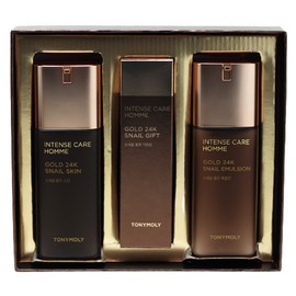 Tony Moly Gold 24K Snail Homme Skin Care 2 Piece Set / 토니모리 골드24K 스네일 옴므 스킨케어 2종세트