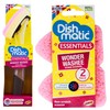 Non Scratch Sponge Scourers Bundle With Dishmatic Fillable Washing Up