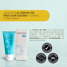 OZONO DOR. Foot Cream 50 g This completely natural ozone cream is ideal for all foot problems. Hydrates and fights fungi, hardness, calluses. Eliminates the smell of feet.