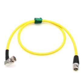 HangTon 4K 12G 3G SDI BNC Cable for Teradek Bolt Bond Video Receiver ARRI Alexa 35 LF Camera Trinity 2 Steadicam Transvideo Starlite Atomos Ninja V Monitor, Yellow Canare 1 m