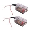 TEHAUX 2Pcs Car High to Low Audio Converter Adapter for