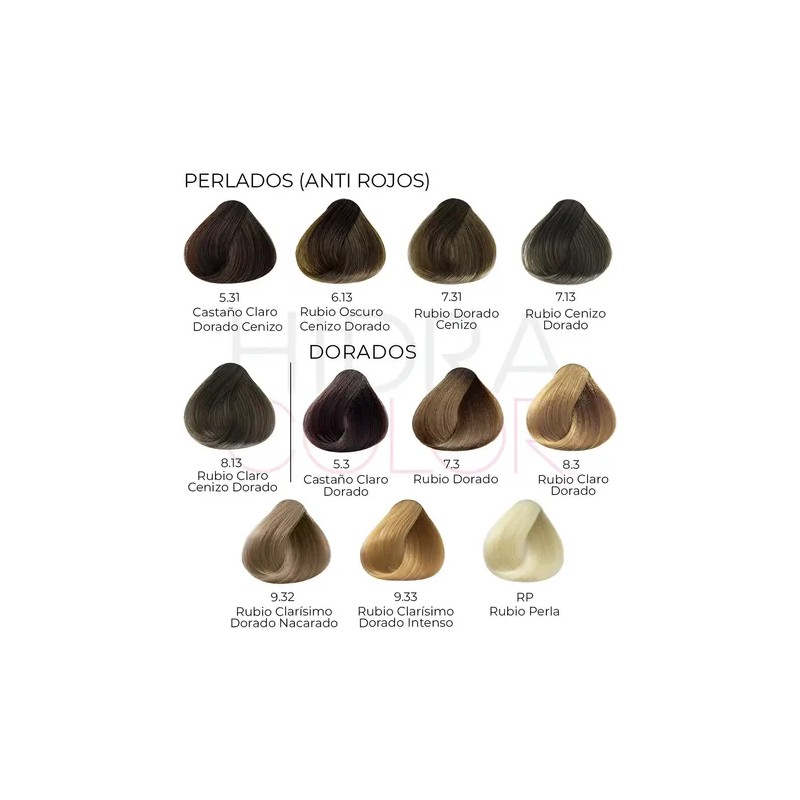 Tinte Para Cabello Hidracolor Naturales 90 Ml + Peróxido Tono