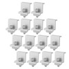 JIEHIN Pack of 14 Solar Panel Brackets, Solar End Clamp,