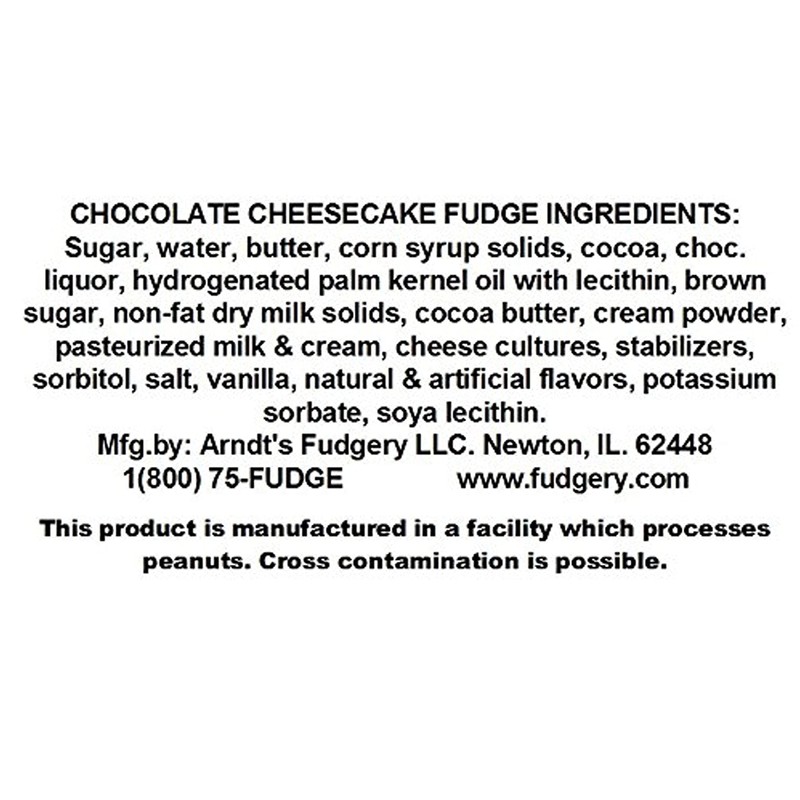 Home Made Creamy Fudge - 1 Lb Box (Chocolate Cheesecake)