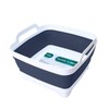 FOSJGO 2.4 Gal(9L) Collapsible Dish Basin with Drain Plug,Space Saving