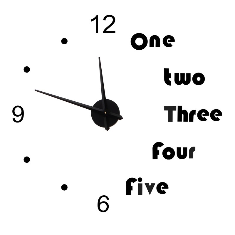 Acrylic Wall Clock DIY Mirror Stickers Modern Wall Art Decal