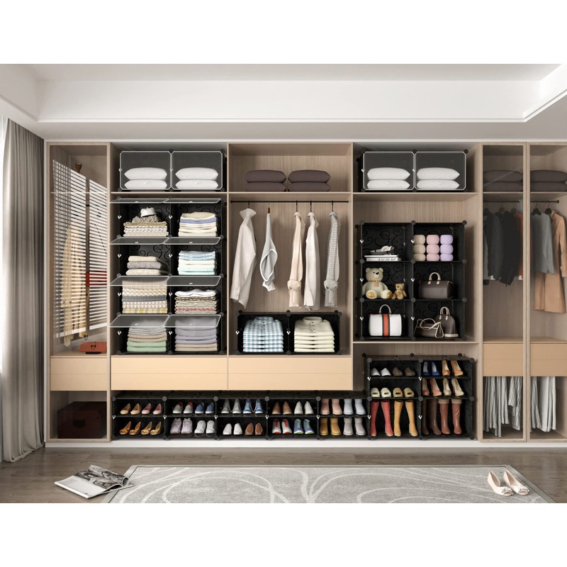 HOMIDEC Shoe Rack, 8 Tier Shoe Storage Cabinet 32 Pair