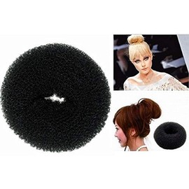 DKB Hair Donut Black Bun Making Hair Accessories - Pack of 3