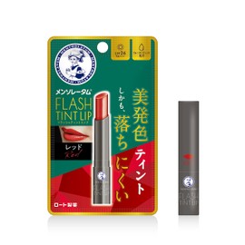 Mentholatum Flash Tint Trip, Red, 0.07 oz (2 g) (6 Types of Oils, Highly Moisturizing, Beautiful Coloring, Anti-Falling, UV Protection, SPF26 PA+++)