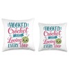 Crochet Crocheting Throw Pillow