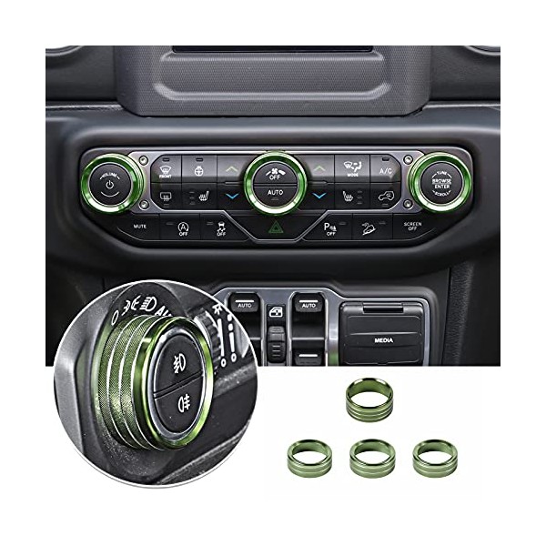 JeCar JeCar Air Conditioner Radio Switch Knob Cover & Headlight