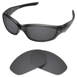 sunglasses restorer Polarized Black Iridium Replacement Lenses for Oakley Straight Jacket 2.0