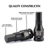 MIXPOWER 3/8" Drive Master Hex Bit Impact Socket Set, Solid